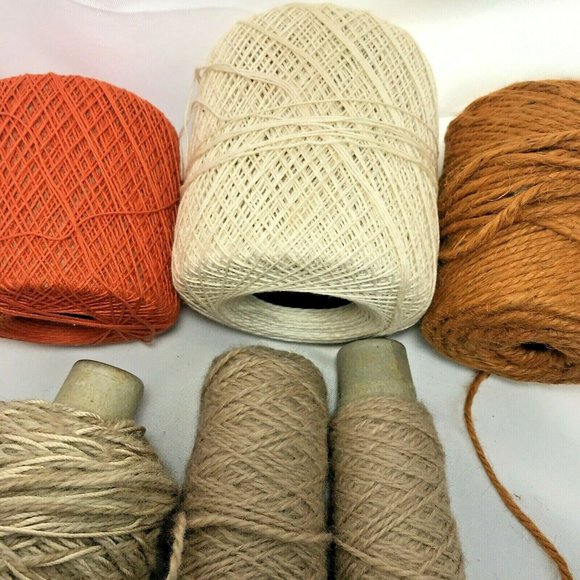 Vintage J.&P. Coats Knit Cro-Sheen Cotton And Random Wool Leftover Yarn - Picture 9 of 12